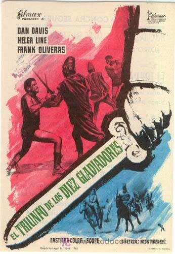 Триумф десяти гладиаторов (1964) постер