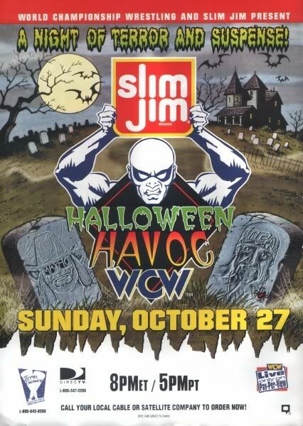 WCW Разрушение на Хэллоуин (1996) постер