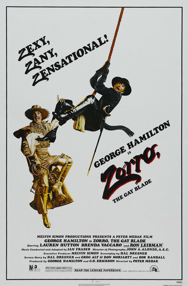 Зорро, голубой клинок (1981) постер