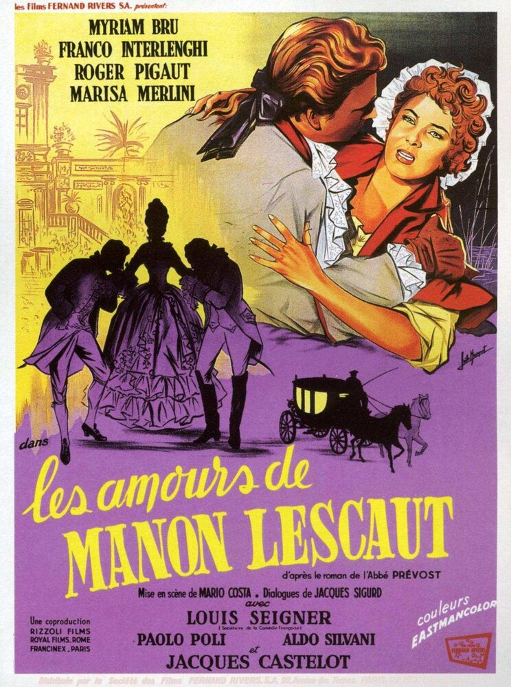 Любовные истории Манон Леско (1954) постер