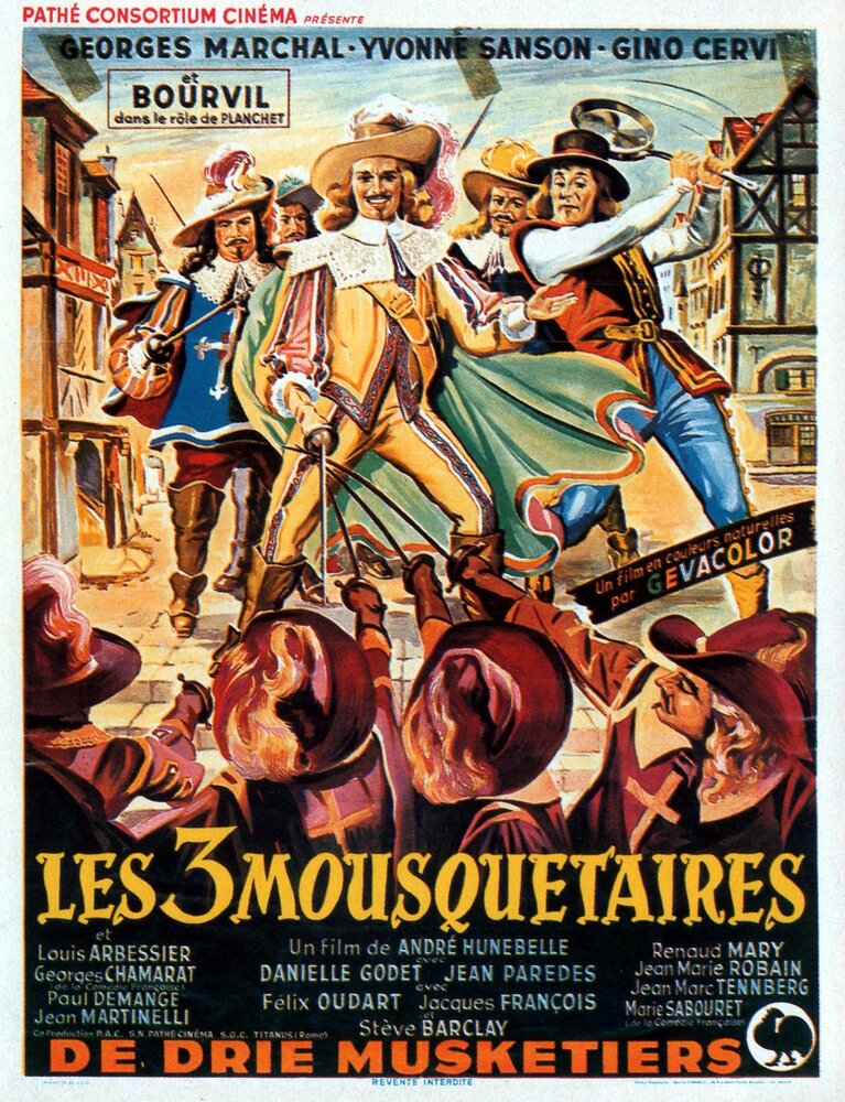 Три мушкетера (1953) постер