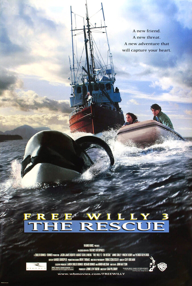 Освободите Вилли 3: Спасение (1997) постер