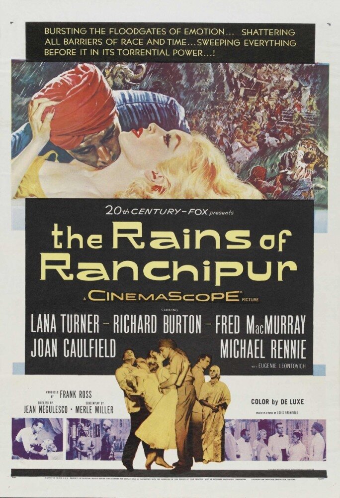 Дожди Ранчипура (1955) постер