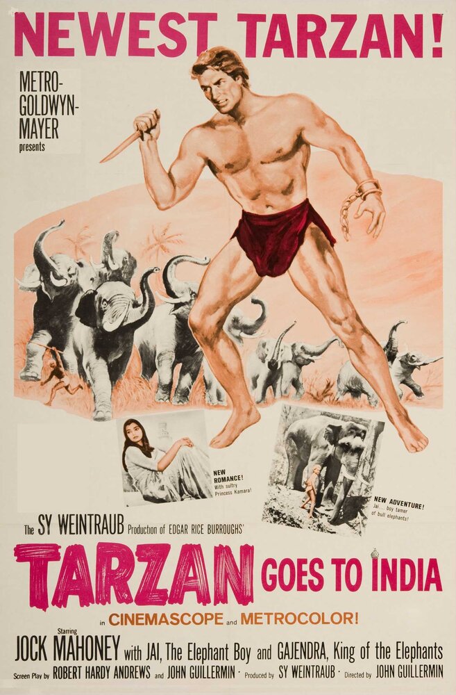 Тарзан едет в Индию (1962) постер
