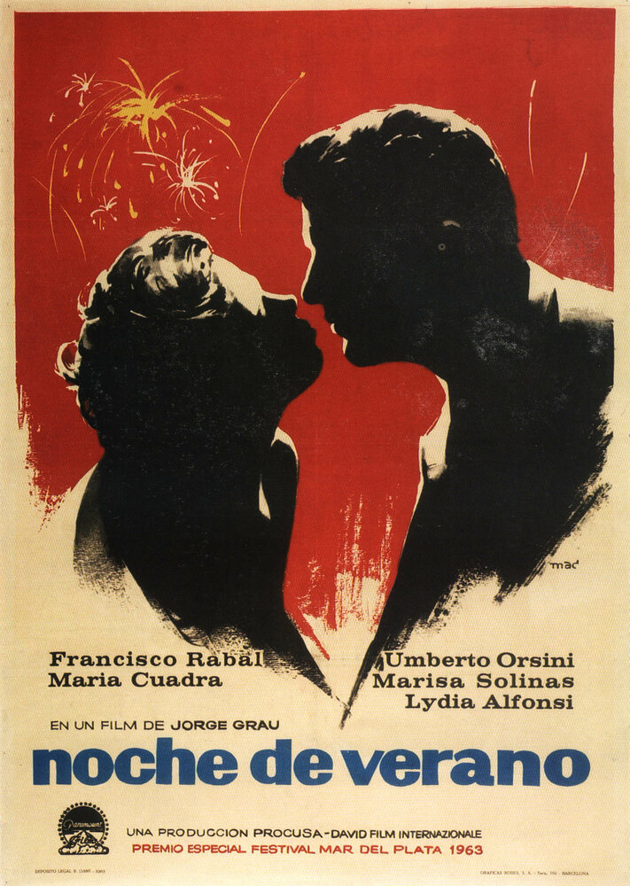 Noche de verano (1963) постер