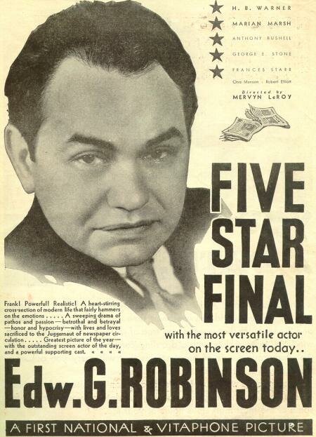 Пять последних звезд (1931) постер