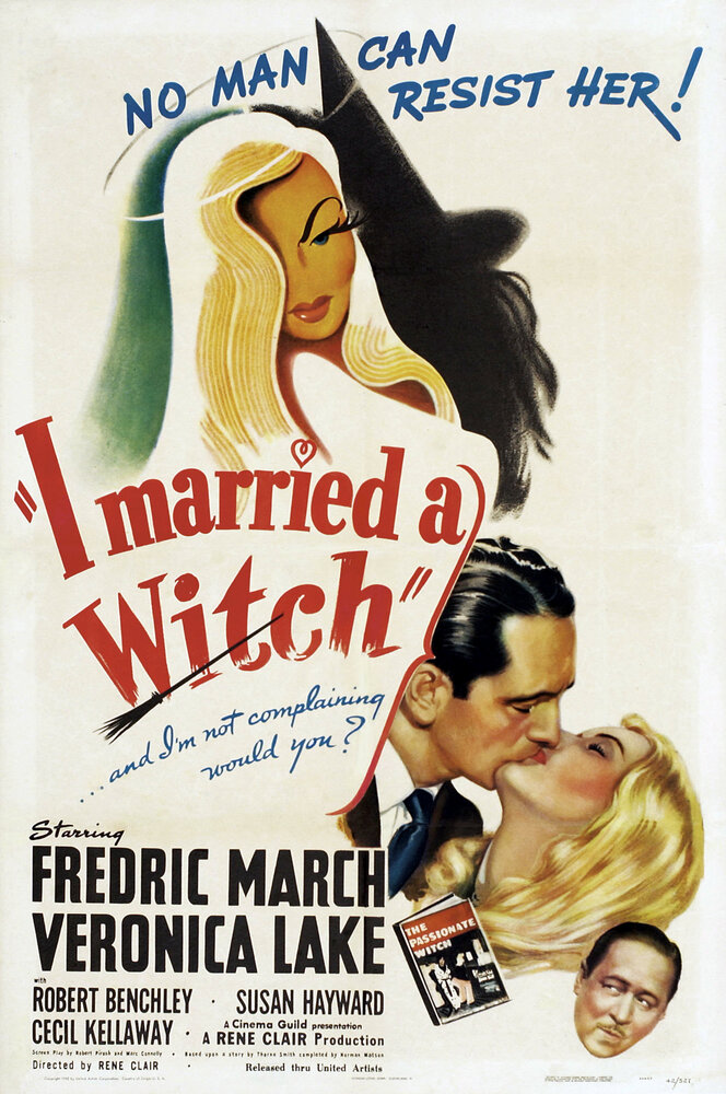 Я женился на ведьме (1942) постер