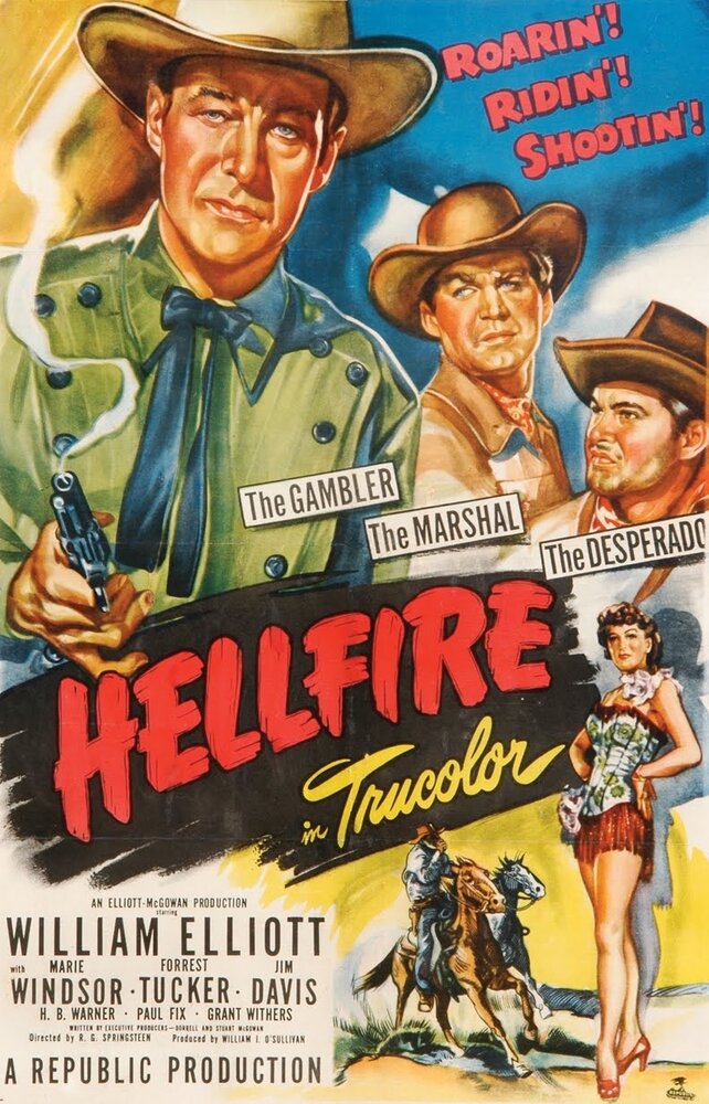 Hellfire (1949) постер